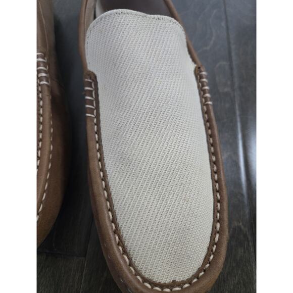 Polo Ralph Lauren Leather & Canvas Driving Loafers – Men’s Size 14 - Picture 4 of 12